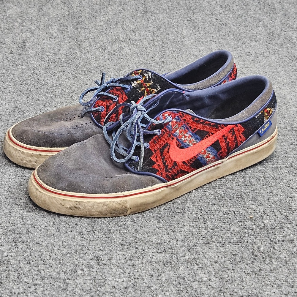 Nike SB Stefan Janoski x Pendleton Mens Size 9 Sneakers‎ Gray Suede Tribal Skate